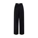 David Koma Tailored Trousers With Crystal Buckle Belt