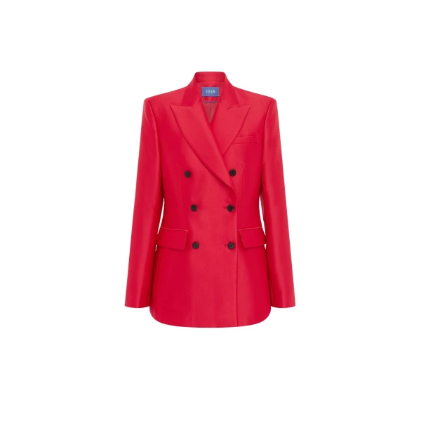 Leo Lin Blue Jackets luxury Clothing from Coveti Marketplace
