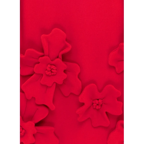 Leo Lin Aurélie Floral Appliqué Mini Dress – Rosa, view 6