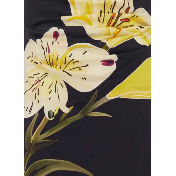 Side split opening - Gown - Ebony from Coveti