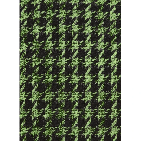 Cropped silhouette - Tweed Sleeve Top - Houndstooth from Coveti