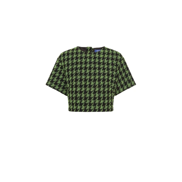 Leo Lin Blue Tops luxury Clothing from Coveti Marketplace