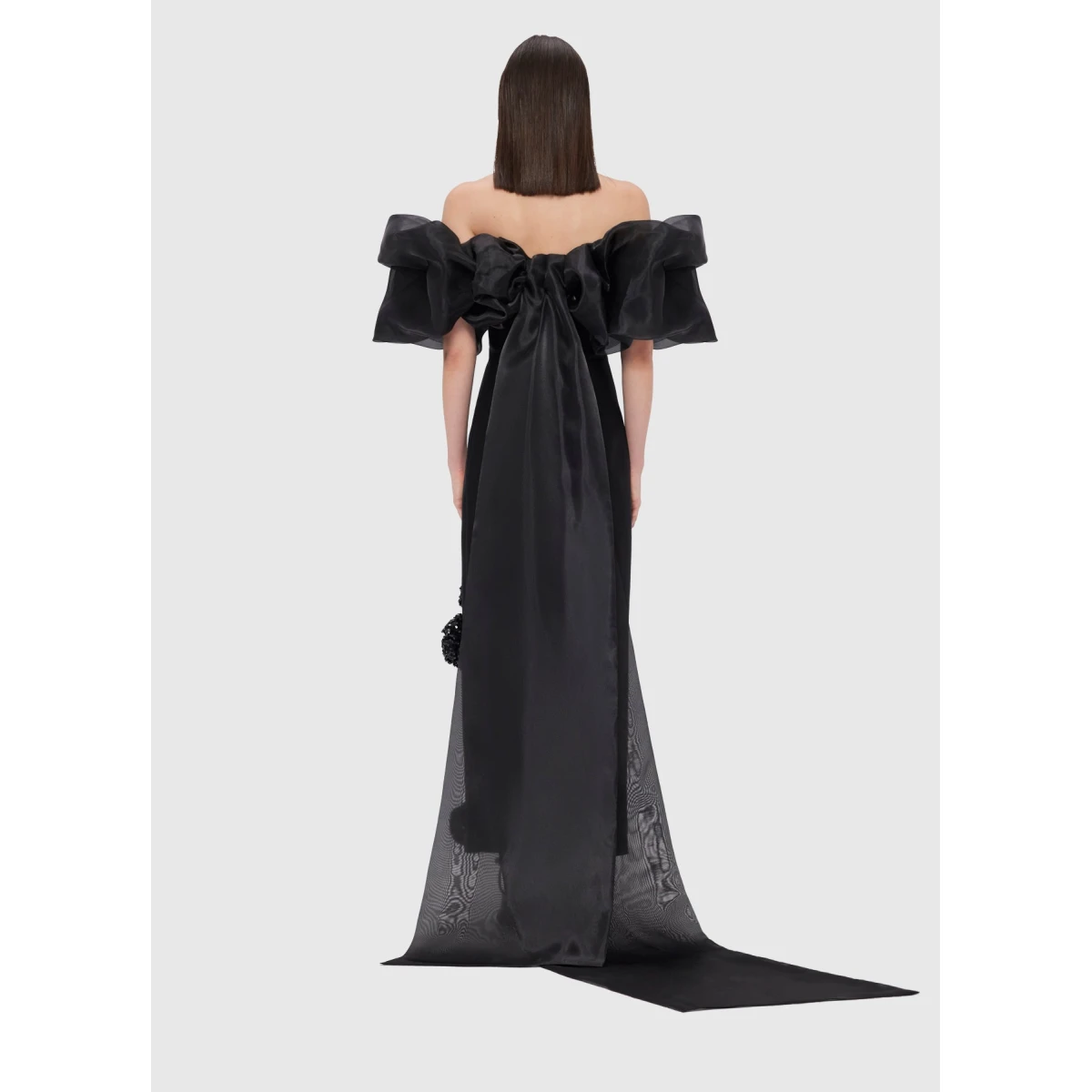 Leo Lin Blue Coats Premium organza cape