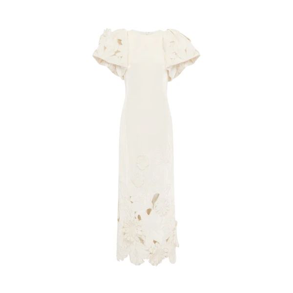 Lucinda Velvet Maxi Dress - Snow