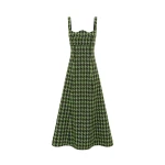 Leo Lin Odette Tweed Midi Dress – Houndstooth