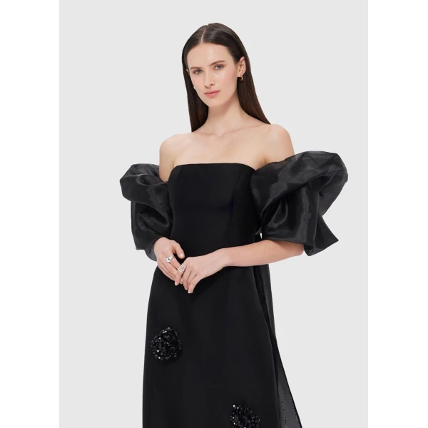 3D sequin appliqué florals