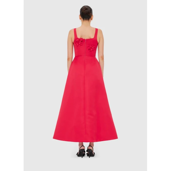 Leo Lin Rianne Floral Appliqué Maxi Dress – Rosa, view 4