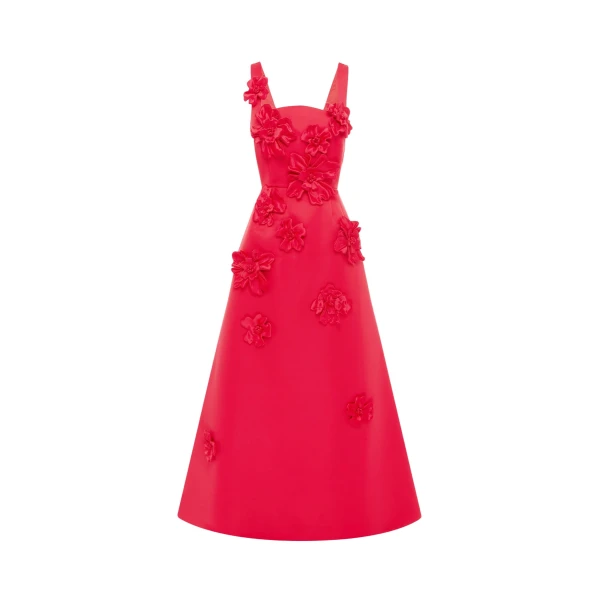 Leo Lin Rianne Floral Appliqué Maxi Dress – Rosa