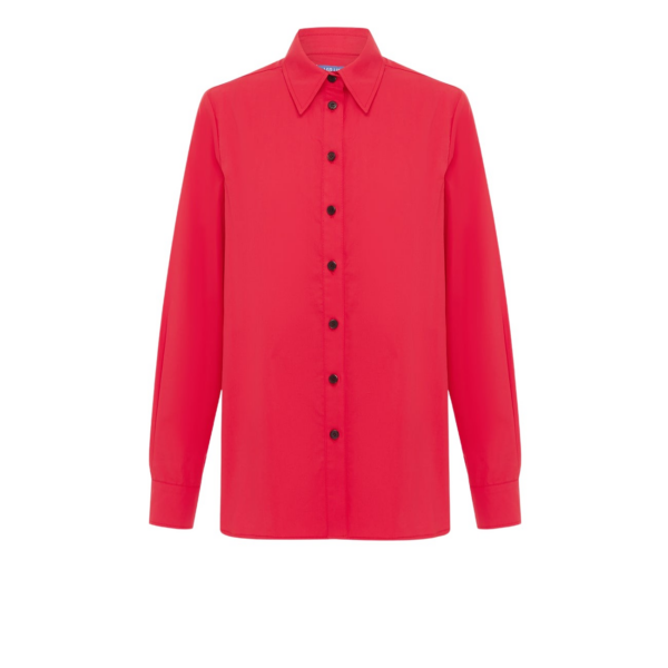 Leo Lin Blue Tops luxury Clothing from Coveti Marketplace
