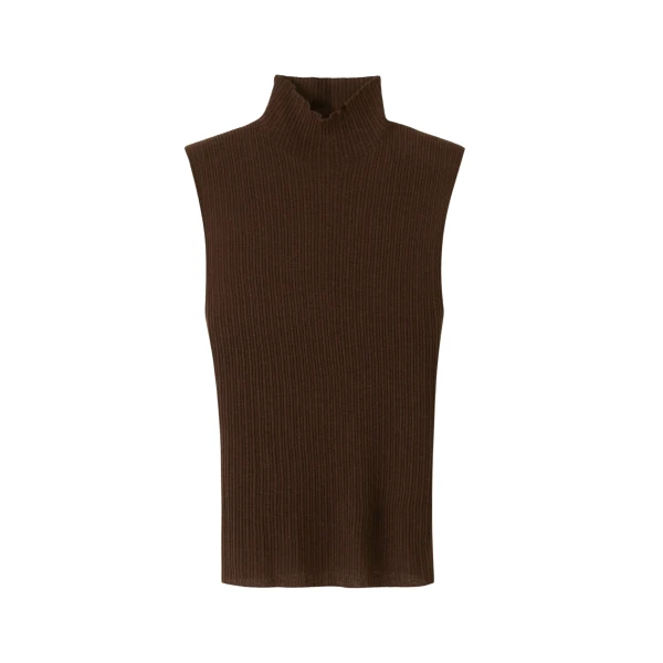 Barely There Rib High Neck Tank
Merino + Cashmere