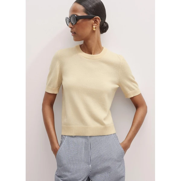 Me and Em Cashmere Crop Tee
Cashmere Top, view 2