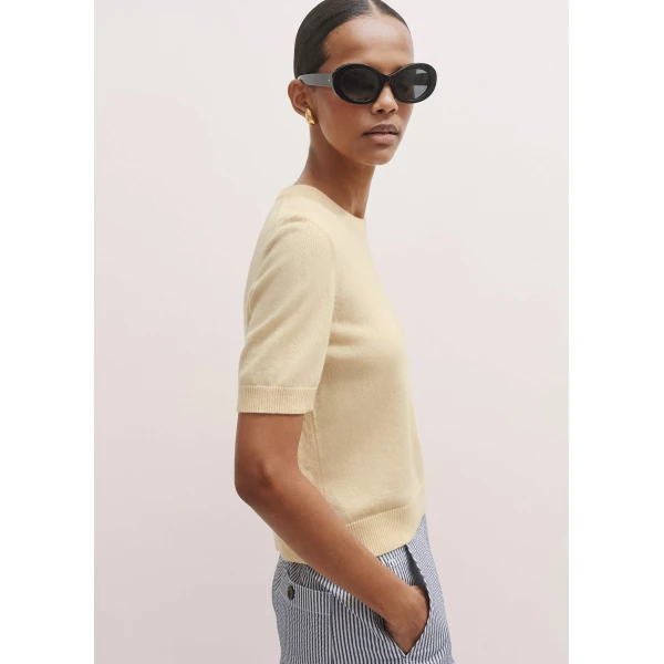 Me and Em Cashmere Crop Tee
Cashmere Top, view 6