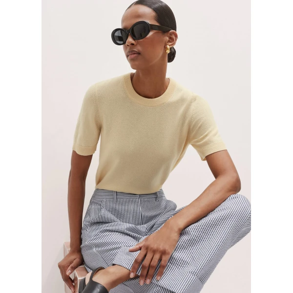 Me and Em Cashmere Crop Tee
Cashmere Top, view 7
