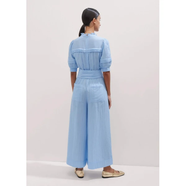 Cheesecloth Frill Detail Crop Jumpsuit + Belt
Cotton Cheesecloth - Image 6