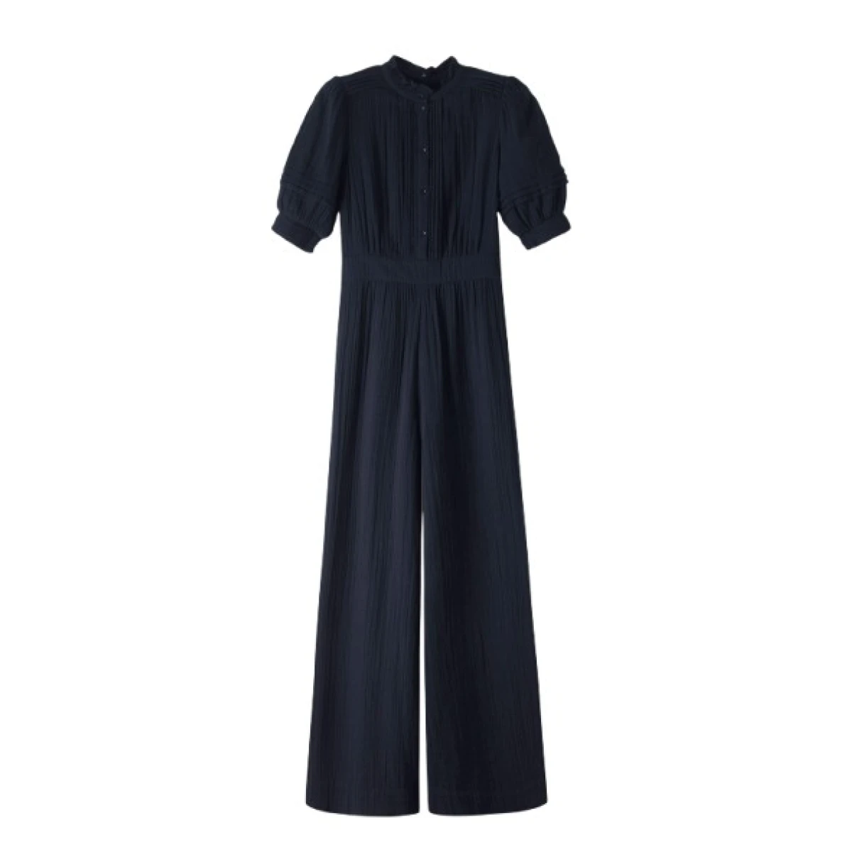 Cheesecloth Frill Detail Jumpsuit + Belt
Cotton Cheesecloth - Image 1