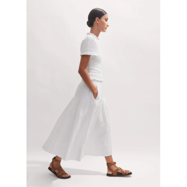 Me and Em Cheesecloth Midi Skirt
Cotton Cheesecloth Skirt, view 4