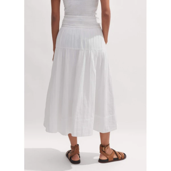 Me and Em Cheesecloth Midi Skirt
Cotton Cheesecloth Skirt, view 5