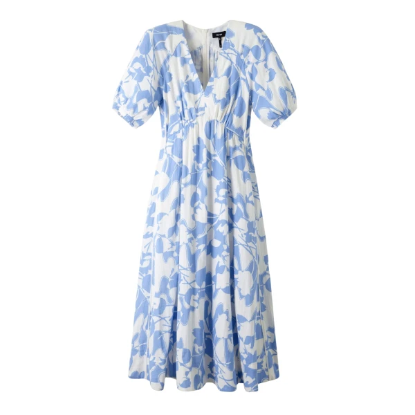 Cheesecloth Tulip Print Midi Dress
Cotton Cheesecloth