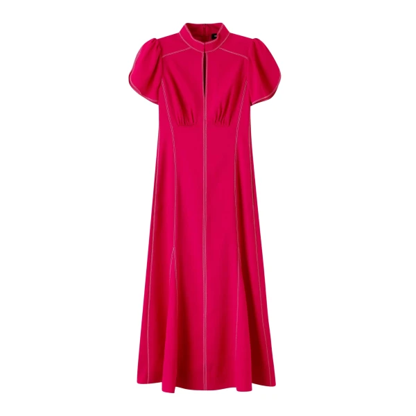 Contrast Stitch Midi Dress
Crepe