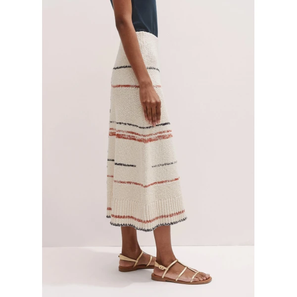 Me and Em Cotton Bouclé Stripe Knit Maxi Skirt
Cotton Bouclé, view 5
