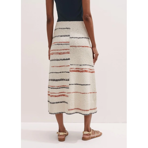 Me and Em Cotton Bouclé Stripe Knit Maxi Skirt
Cotton Bouclé, view 6