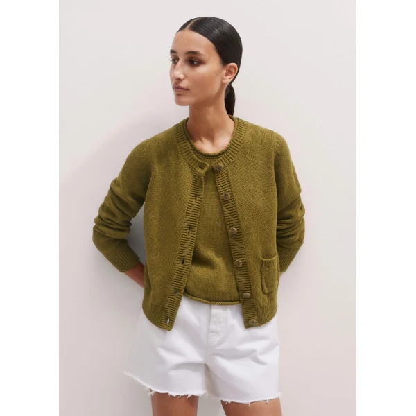 Cotton Linen Boxy Cardigan
Cotton + Linen Knit - Image 6