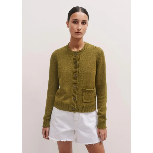 Cotton Linen Boxy Cardigan
Cotton + Linen Knit - Image 7