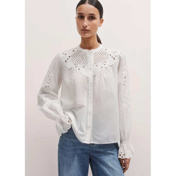 Me and Em Cotton Voile Floral Embroidery Blouse
Cotton Voile Top, view 3