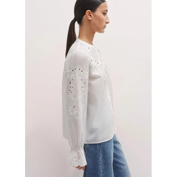 Me and Em Cotton Voile Floral Embroidery Blouse
Cotton Voile Top, view 7
