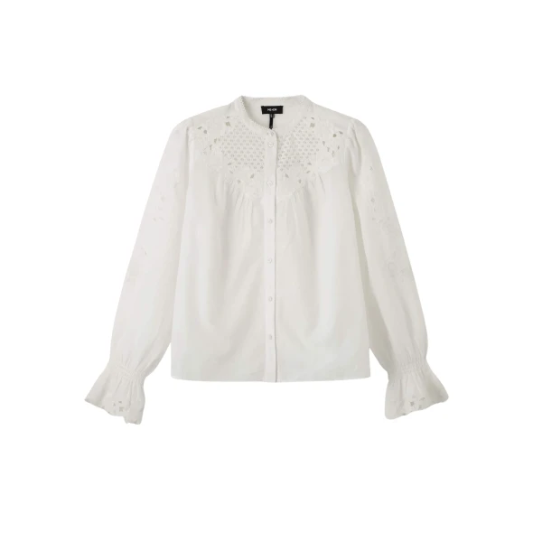 Cotton Voile Floral Embroidery Blouse
Cotton Voile
