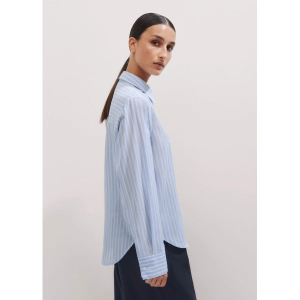 Me and Em Cotton Voile Relaxed Forever Stripe Shirt
Cotton Voile Shirting Top, view 7