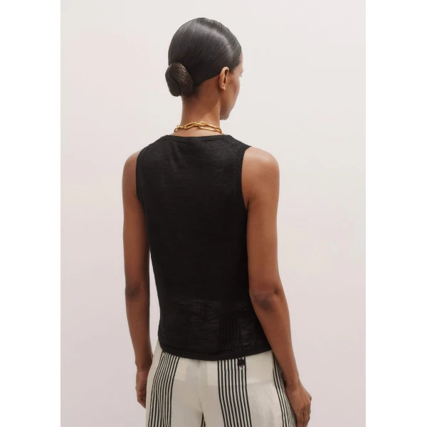 Crew Neck Knit Tank
Linen-Blend Slub Knit - Image 5