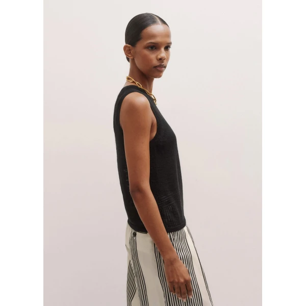 Crew Neck Knit Tank
Linen-Blend Slub Knit - Image 6