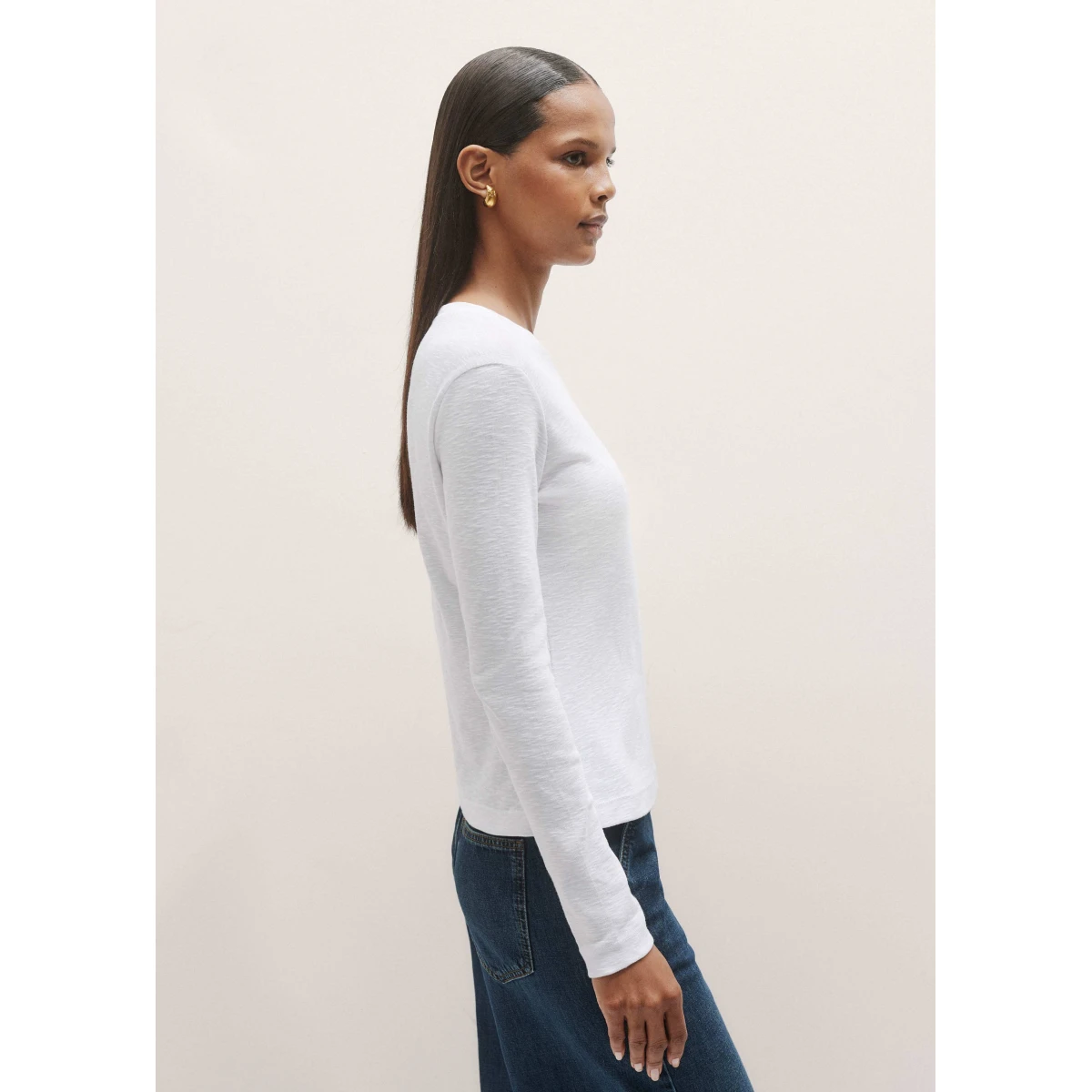 Crew Neck Long Sleeve Tee
Cotton-Slub Jersey - Image 6