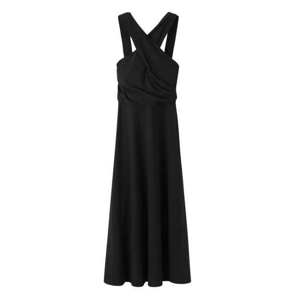 Crossover Maxi Dress
Elevated Evening Jersey