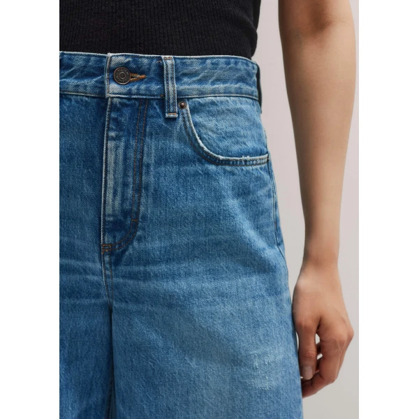 Me and Em Distressed Ultimate Wide-Leg Jean
Italian Cotton Denim, view 6