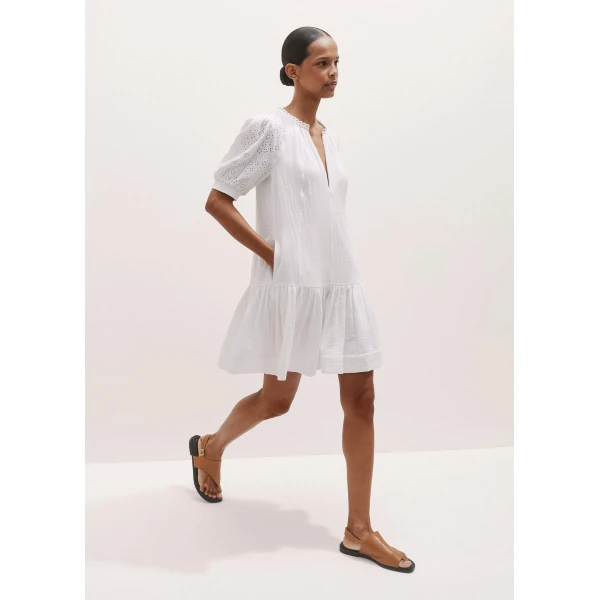 Me and Em Embroidered Cheesecloth Short Dress
Cotton Cheesecloth, view 2