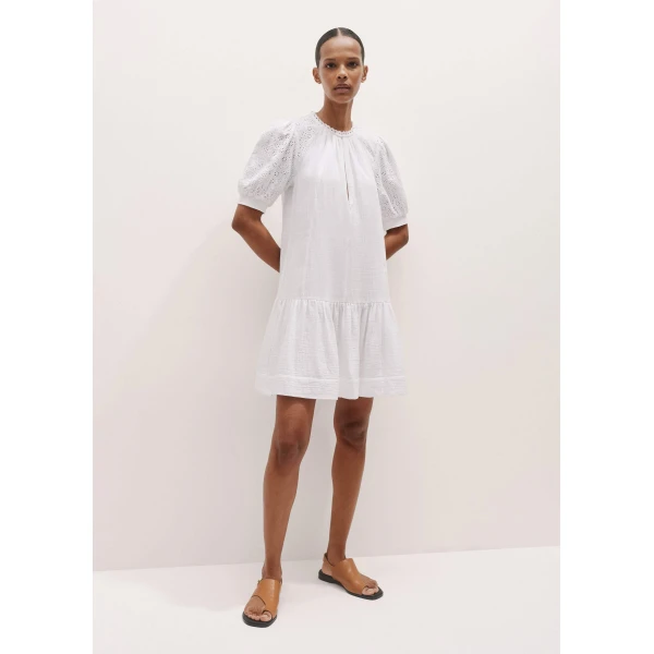 Me and Em Embroidered Cheesecloth Short Dress
Cotton Cheesecloth, view 4