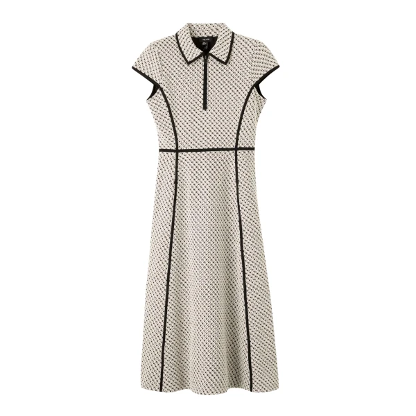 Jacquard Fit And Flare Midi Dress
Jacquard Stretch Jersey