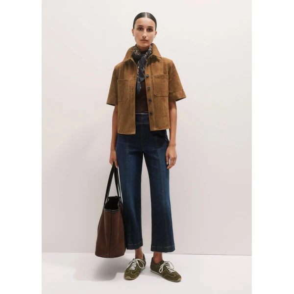 Me and Em Kick Flare Crop Travel Jean
Stretch Denim, view 3