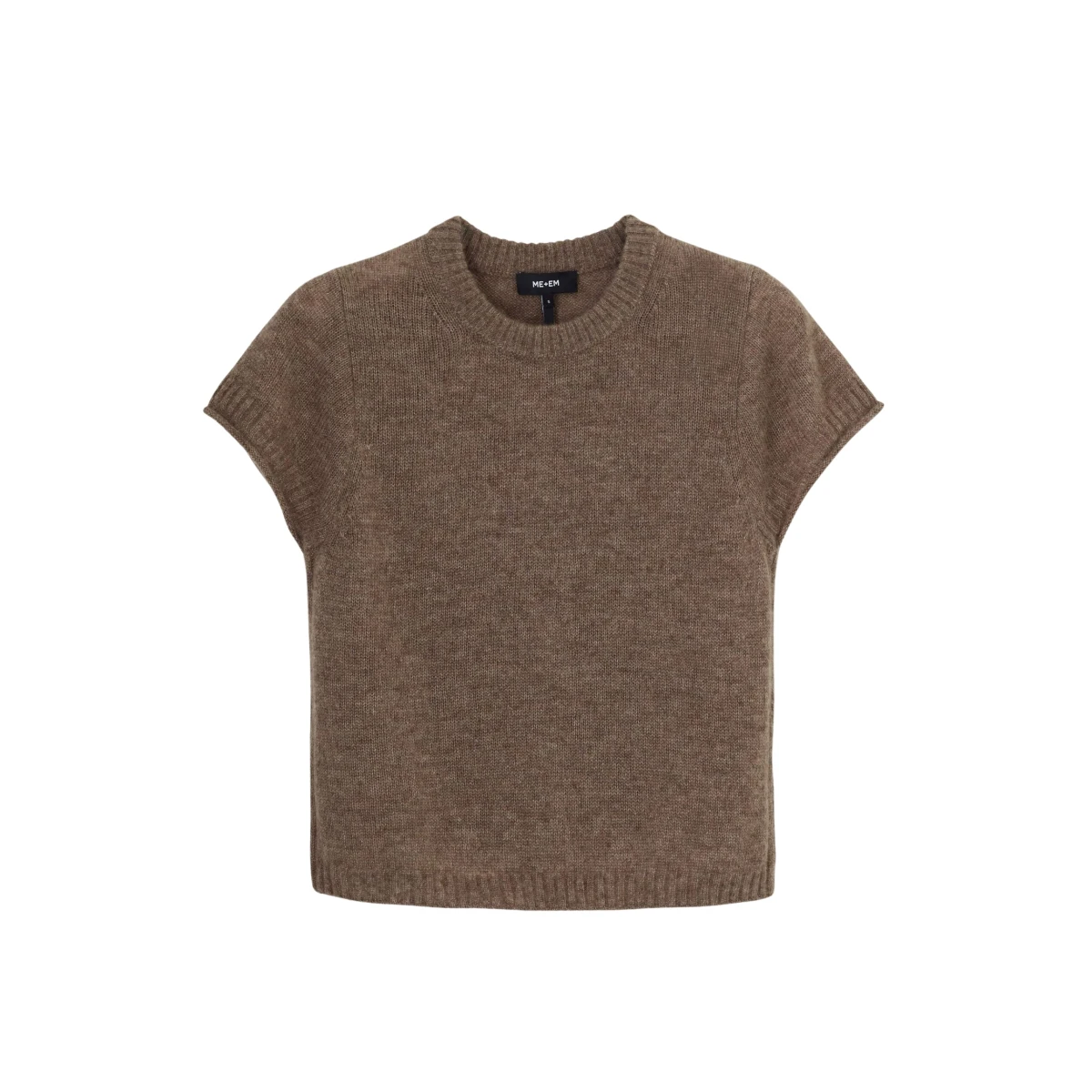 Merino Cashmere Silk Shrunken Baby Tee
Responsibly Sourced Merino Wool with Cashmere + Silk - Image 1