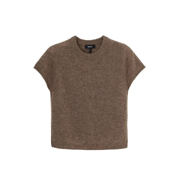 Merino Cashmere Silk Shrunken Baby Tee
Responsibly Sourced Merino Wool with Cashmere + Silk
