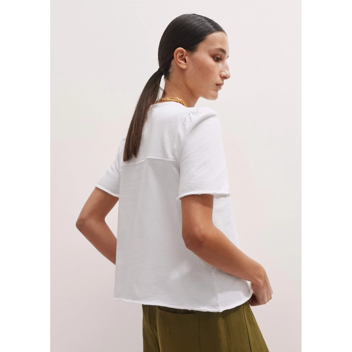 Raw Edge Swing Sweatshirt
Cotton Loopback Sweatshirting - Image 5
