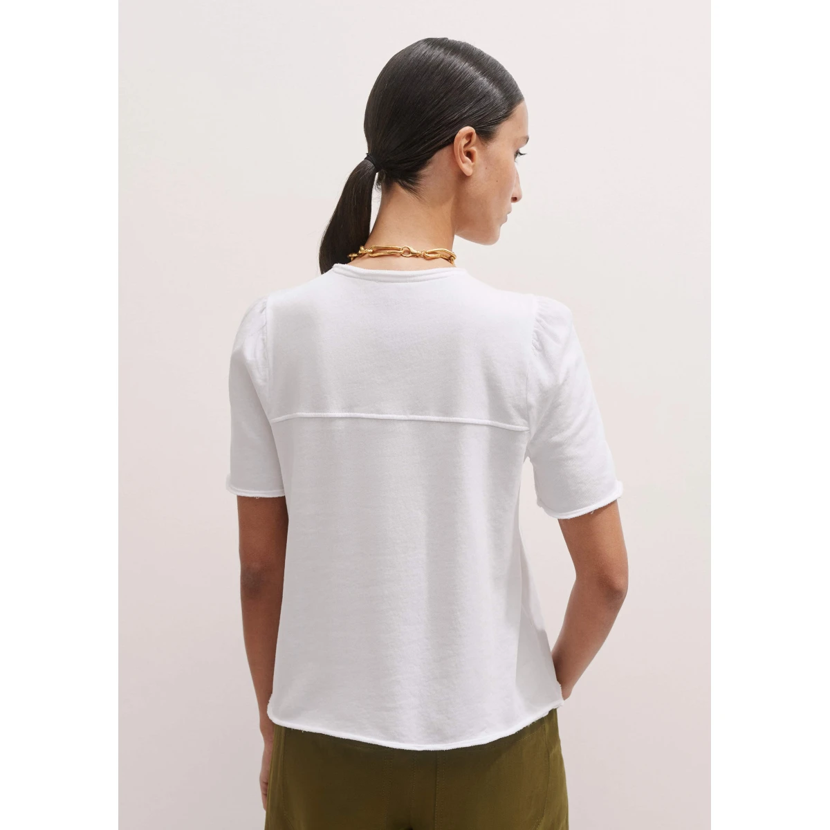 Raw Edge Swing Sweatshirt
Cotton Loopback Sweatshirting - Image 6