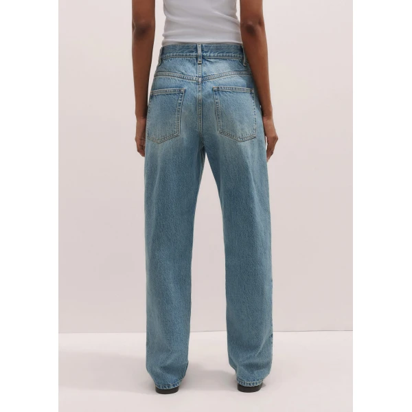 Me and Em Relaxed Straight-Leg Jean
Mid-Weight Non-Stretch Denim, view 4