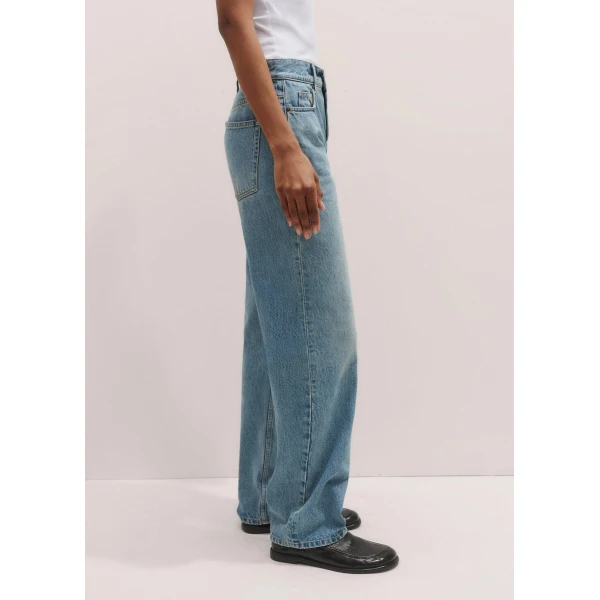 Me and Em Relaxed Straight-Leg Jean
Mid-Weight Non-Stretch Denim, view 5