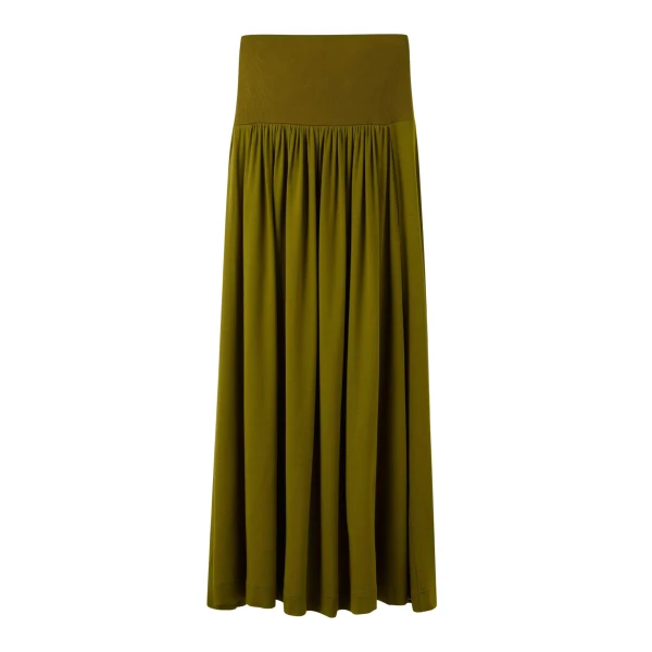 Rib Waist Maxi Skirt
Mixed-Media Jersey