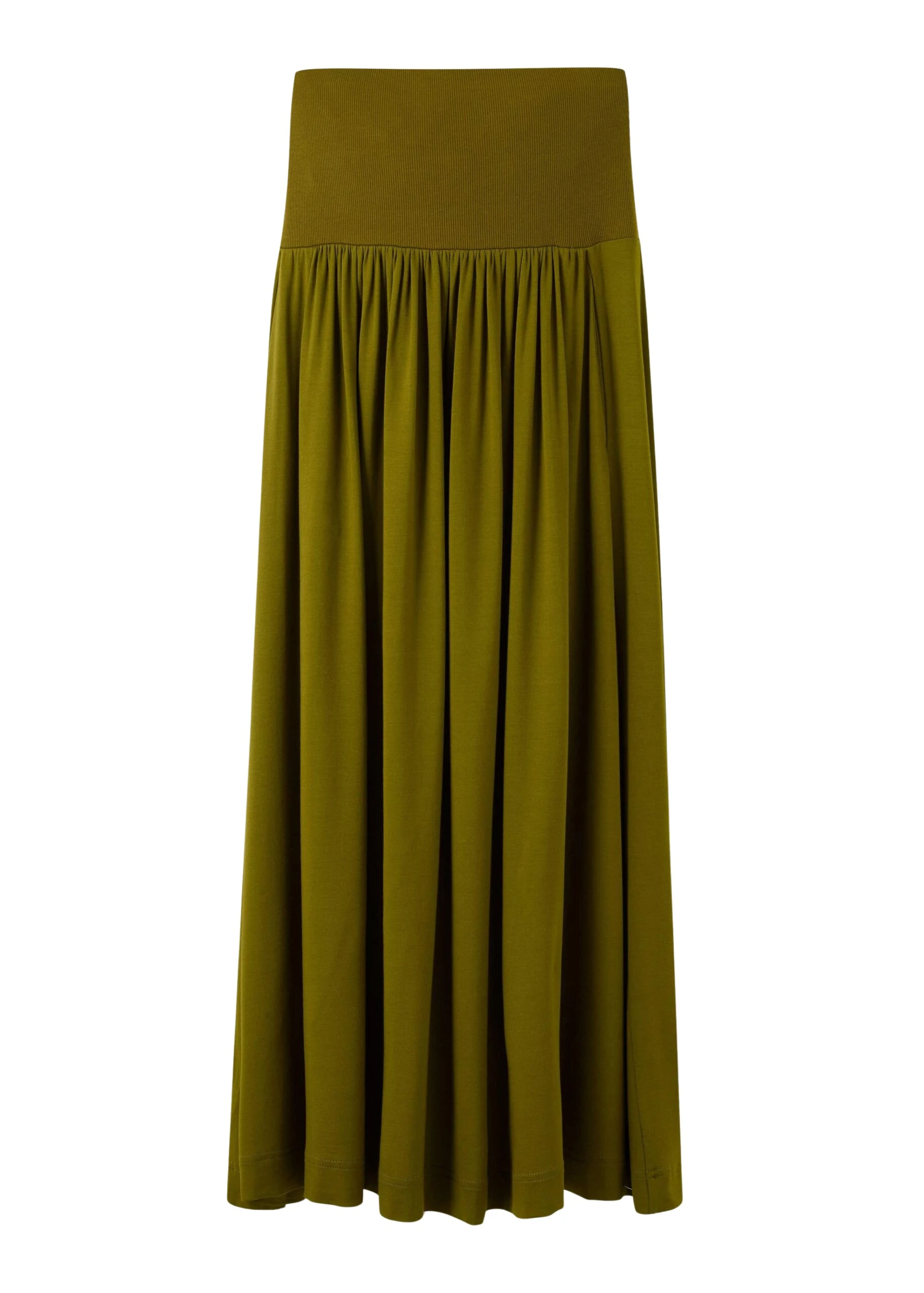 Rib Waist Maxi Skirt
Mixed-Media Jersey