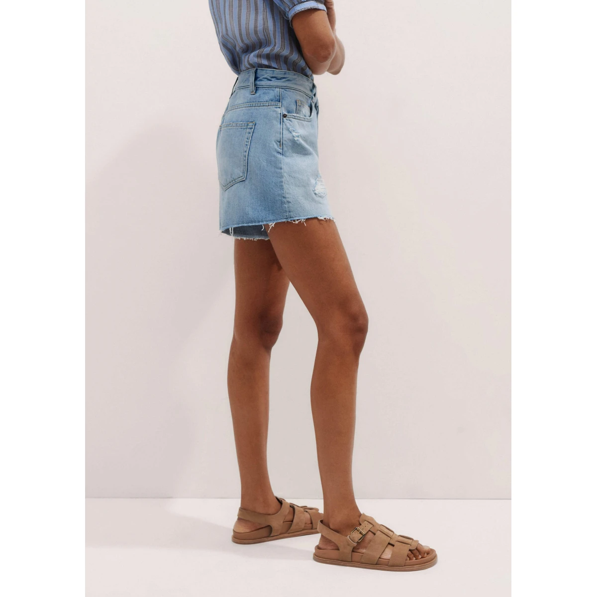 Rip + Repair Denim Short
Mid-Weight Non-Stretch Denim - Image 5