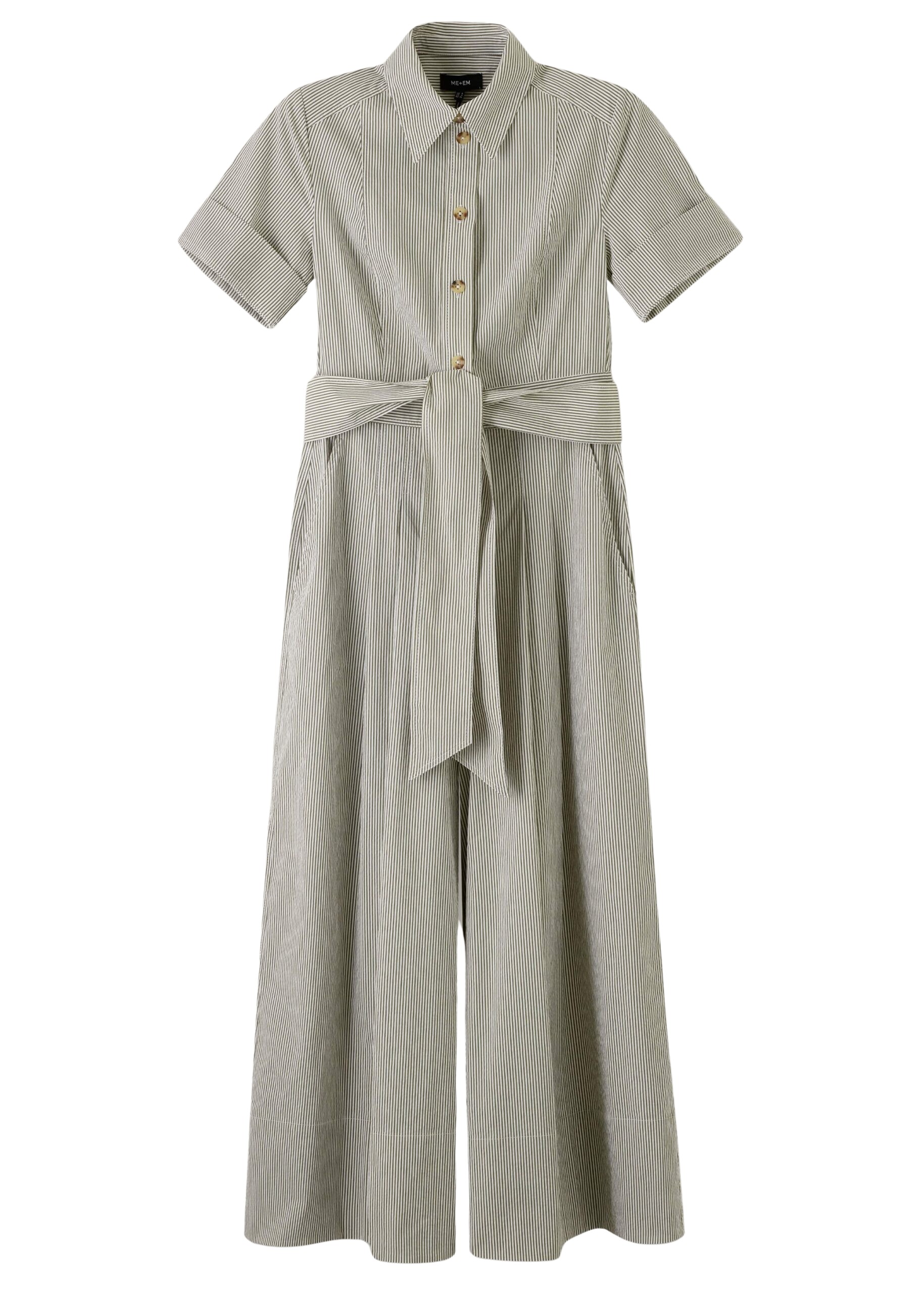 Me and Em Seersucker Stripe Cropped Jumpsuit + Belt
Textured Cotton